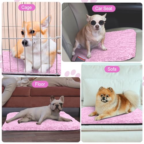4 Pack Self Warming Cat Mat for Pets (16 x 20 Inch / Pink)