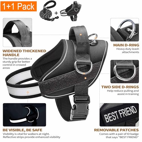 Essential Dog Harness (S / Black)