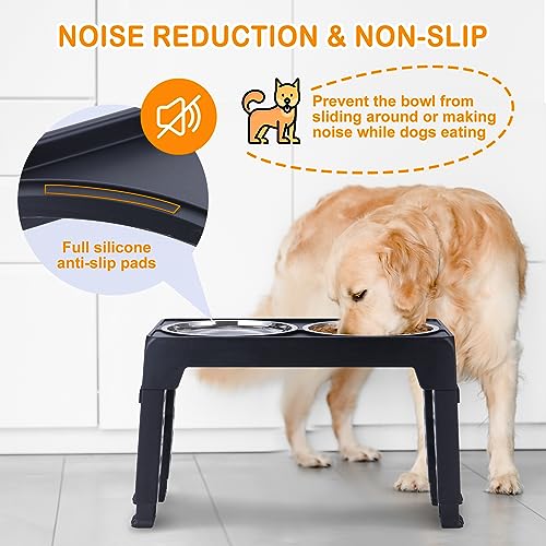 Elevated Dog Bowls (Black)