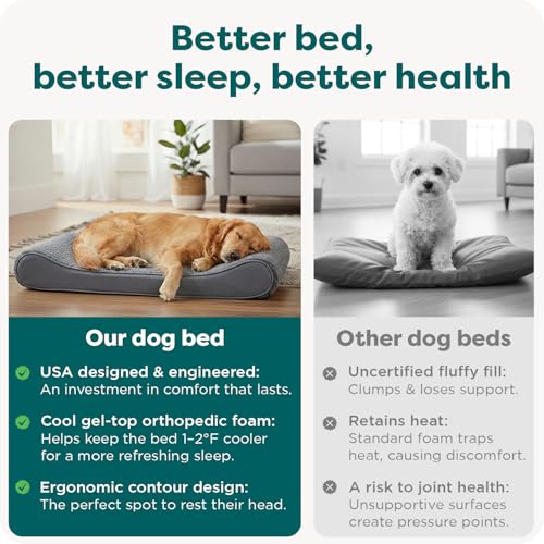 Orthopedic Dog Bed for Extra Large Dogs w (Giant/XXXL / Cream)