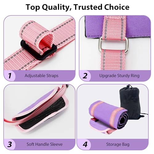 Summer Dog Lift Harness for Hind Leg Support (Purple / L)
