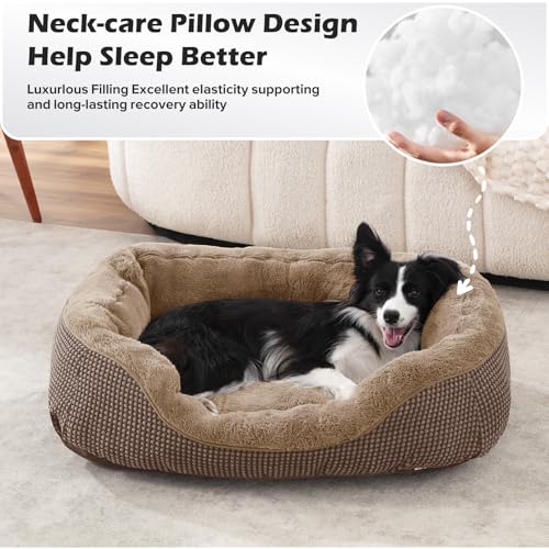 Large Dog Beds Large Sized (L (35"x25"x9") / Dark Brown)