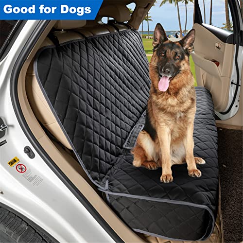 Bench Car Seat Cover Protector (49" L × 56" W / BLACK GREY)