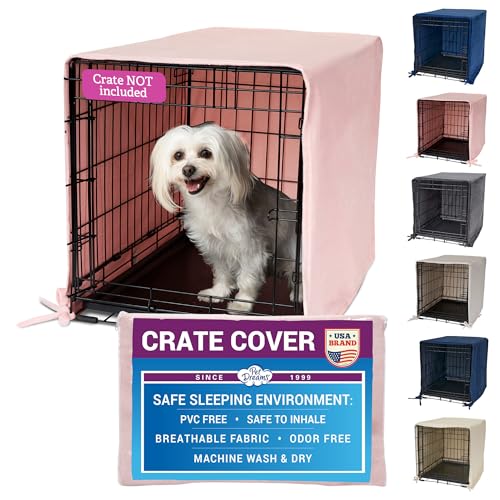 Dog Crate Cover (Pink Blush / 30.0"L x 19.0"W x 21.0"H)
