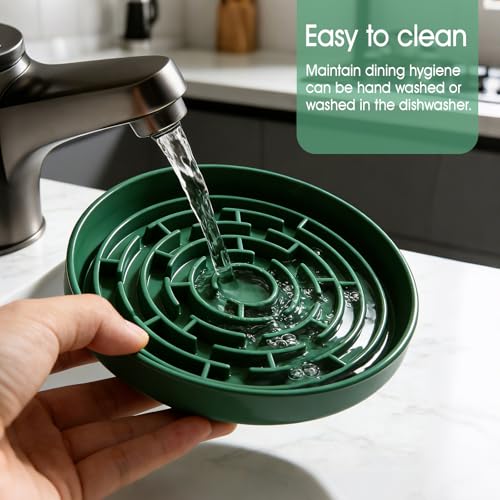 Silicone Slow Feeder Bowl (Green)
