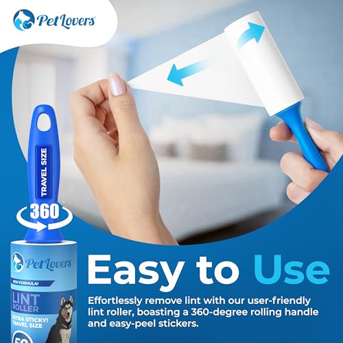 Extra Sticky Lint Roller Mega Value Set for Pet Hair Removal