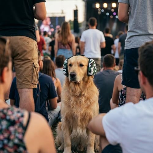 Dog Headphones for Noise Protection (Camouflage)