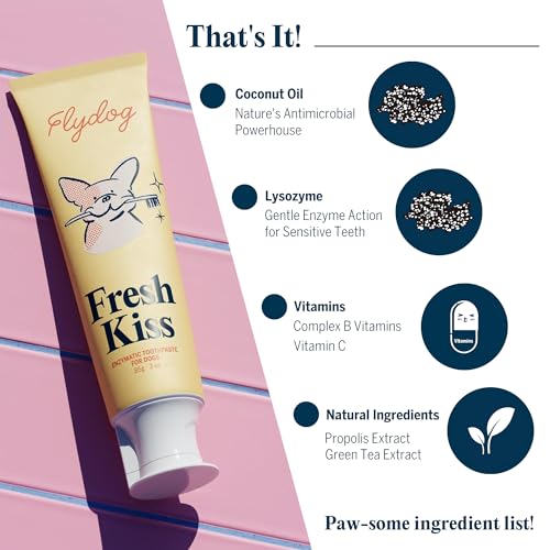 Fresh Kiss Dog Tooth Brushing Kit (Coconut Oil)