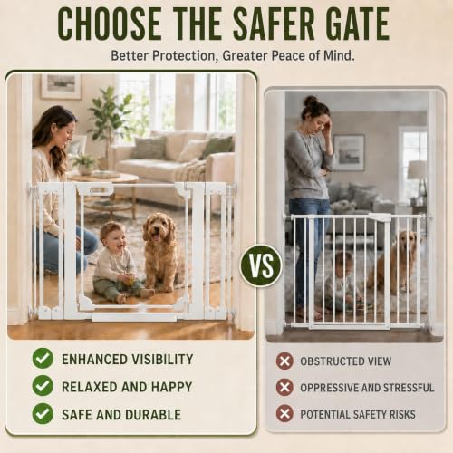 Clear Acrylic Baby Gate 29.52 (White / 29.52-47.24"W)