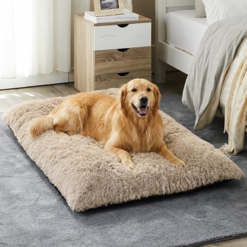 Dog Bed for Large Dogs (Brown / 3XL(53x36 inch))