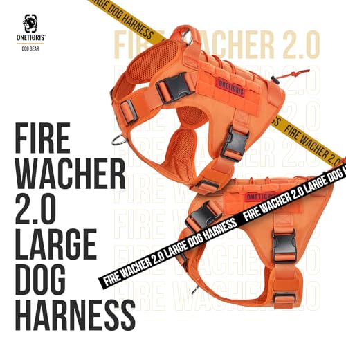 Tactical Dog Harness No (Medium / Orange)