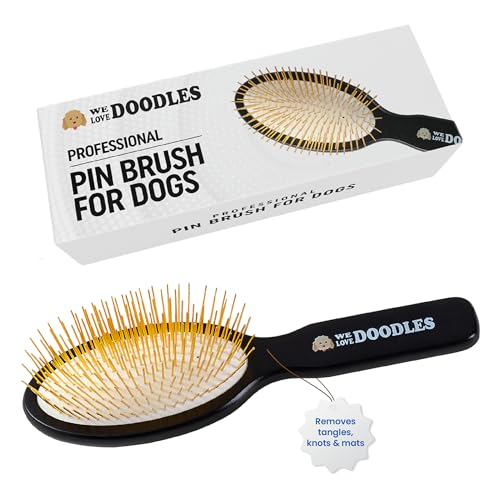 Gold Pin Brush For Dogs (Gold Pins)