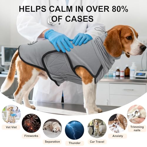 Reversible Dog Anxiety Vest (Small(Chest:18") / Grey)