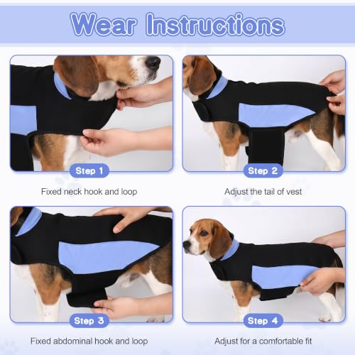 Dog Anxiety Relief Calming Vest Red (M)