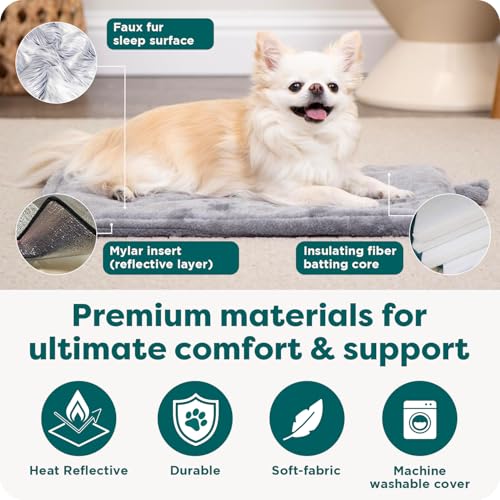 ThermaNAP Self Warming Cat Mat & Dog Bed for Crates with Self (Large - 36"L x 24"W / Leopard)