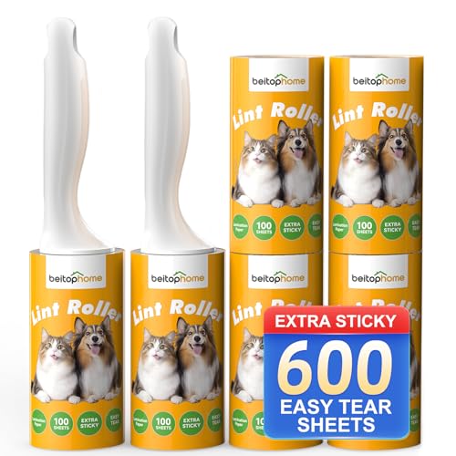 600 Sheets Extra Sticky Lint Roller for Pet Hair