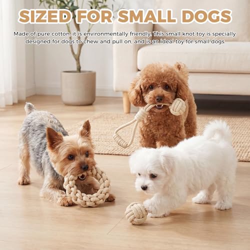 4 Pack Dog Rope Toys for Small Dogs