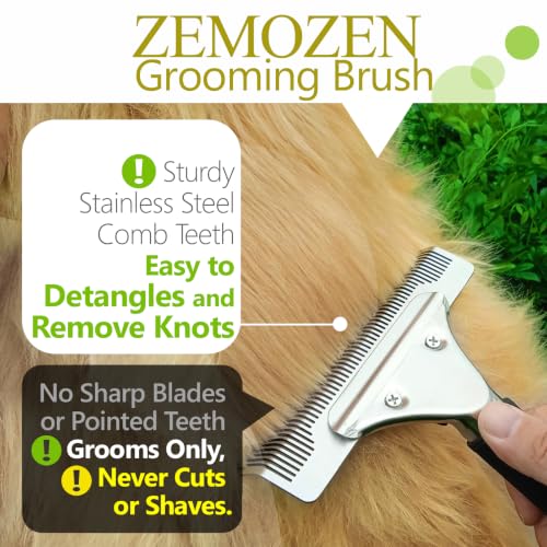 Dog Grooming Brush for Shedding (BLACK)