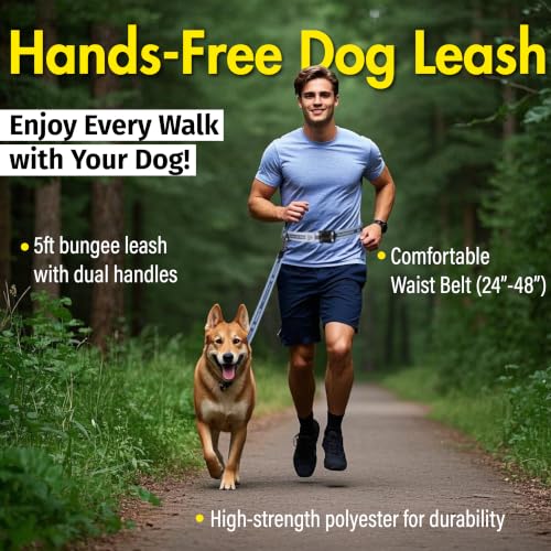 Hands Free Dog Leash (Grey)