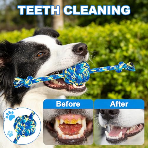 Heavy Duty Cotton Rope Dog Tug Toys for L