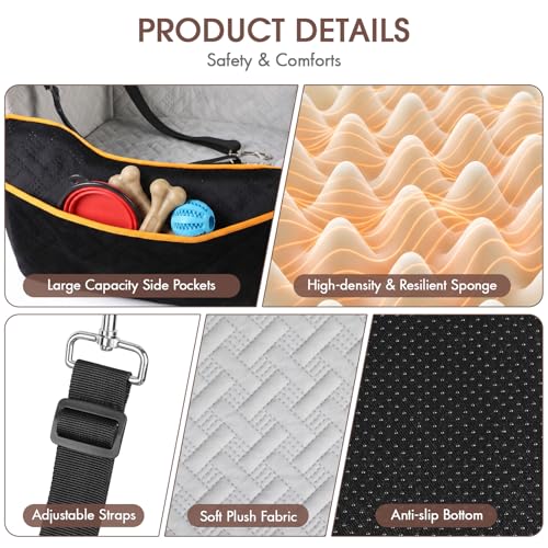 Dog Car Seats for Small Medium Dogs up to 35 lbs