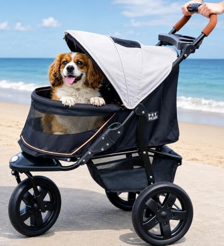No Zip AT3 Pet Stroller for Cats (Light Sand)