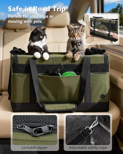 Large Cat Carrier (Green)