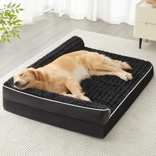 Orthopedic Washable Dog Bed (Black / 36.0"l x 27.0"w x 6.5"th)