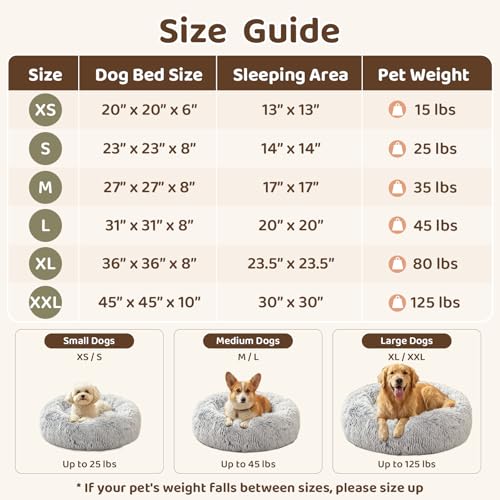 Dog Beds Large Sized Dog (45" / Cream Brown)