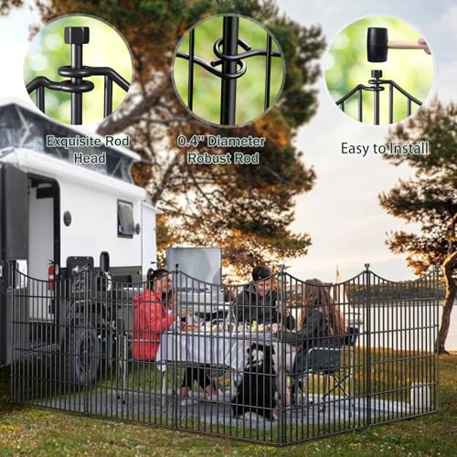 No Dig Dog Fence Outdoor for Yard (48 in(H) X 23.6 ft(L))