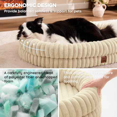 Orthopedic Dog Bed (Sandy Beige / XL(41*30*7))