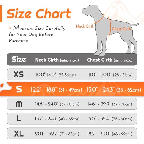 Dog Harness for Small Dogs (Small / Orange)