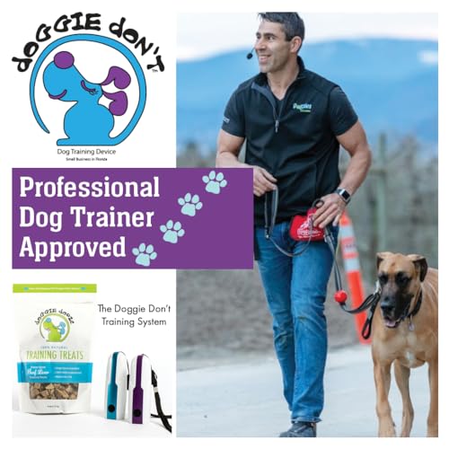Doggie Don’t Anti Barking Device for Dogs (Blue, Replaceable Batteries)