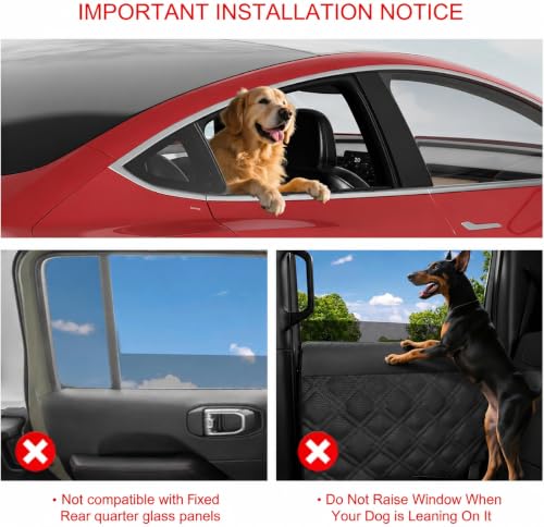 Car Door Protector for Dogs (Fit for Sedan/Family Car/Small SUV)