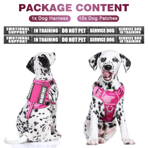Tactical Dog Harness (Medium / Pink Camo)