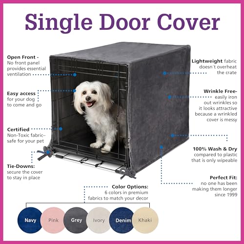 Dog Crate Cover (Pink Blush / 30.0"L x 19.0"W x 21.0"H)