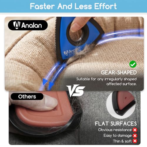 Mini Pet Hair Remover for Car Detailing Dog Hair Tool (Royal Blue)