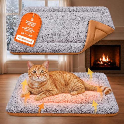 Self Warming Cat Bed (Dark Brown / 18"x24")