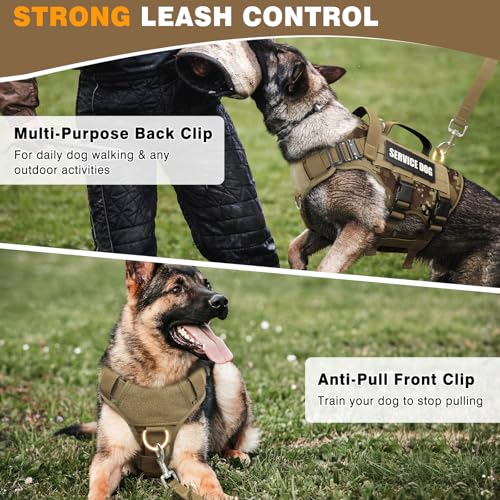 Service Dog Vest Harness for Large Dog (X-Large / Camo Desert)