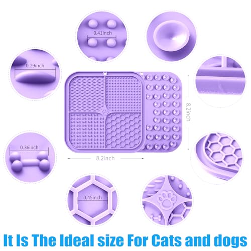 Lick Mat for Dogs (1pack / Light Purple)