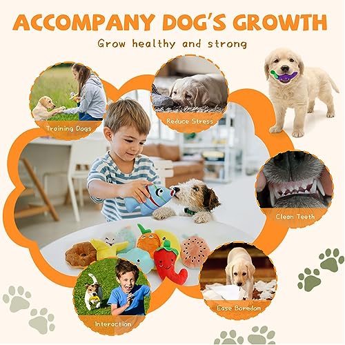 20 Pack Plush Squeaky Dog Toys for Small Dogs (Charming Squeaky Dog Toys)