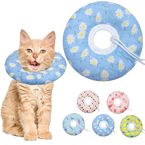 Cat Cone Collar Soft (Blue Daisy / Small)