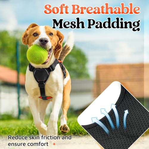Escape Proof Dog Harness for Small (Orange / Small)