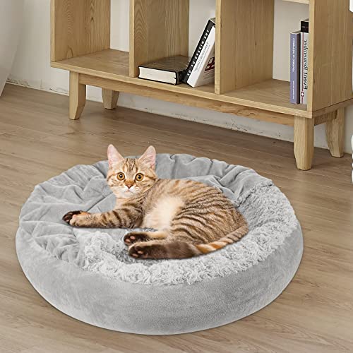 Dog Beds for Small Medium Dogs (M(26" x 26" x 8") / Grey)