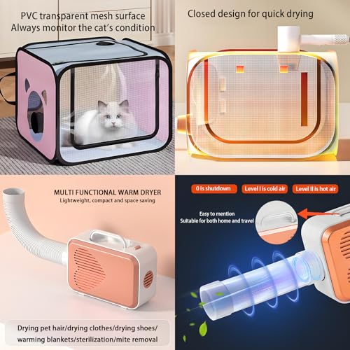 Pet Dryer with Pet Dryer Box 108L and Pad