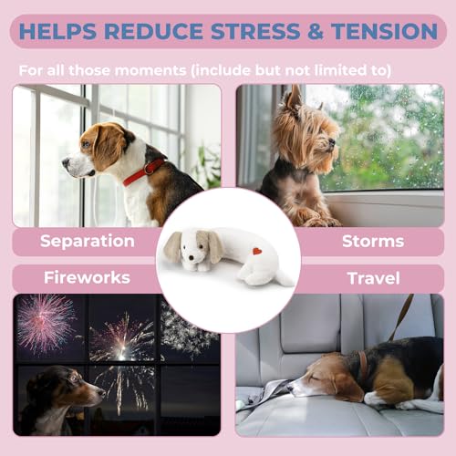 Heartbeat Puppy Toy for Dogs (White)