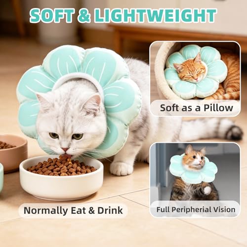 Cat Cone Collar (Blue / M - Neck Up to 10.5")