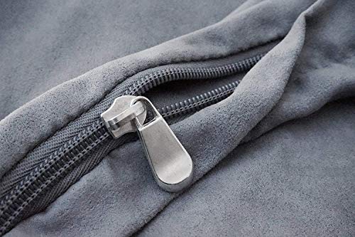 Orthopedic Gel Memory Foam Pet Dog Bed (Microsuede Gray / 55"X37"X4" Inches)