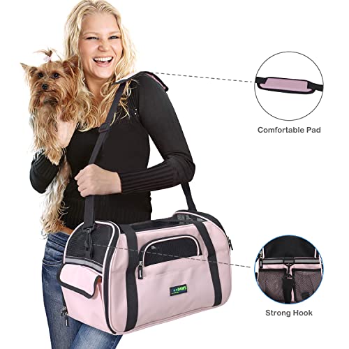 Soft Sided Airline (17.0"L x 9.0"W x 11.5"H / Pink)