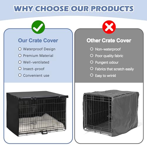 Dog Crate Cover (29.9"L x 18.9"W x 20.9"H / Black)